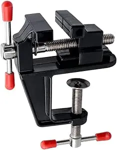 BESTGLE mini tornillo de banco 35mm con abrazadera universal para trabajos de precisión