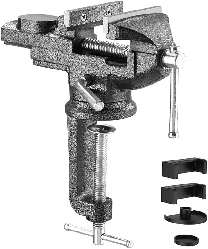 TEENO tornillo de banco 70mm de acero fundido para trabajos de carpintería y bricolaje