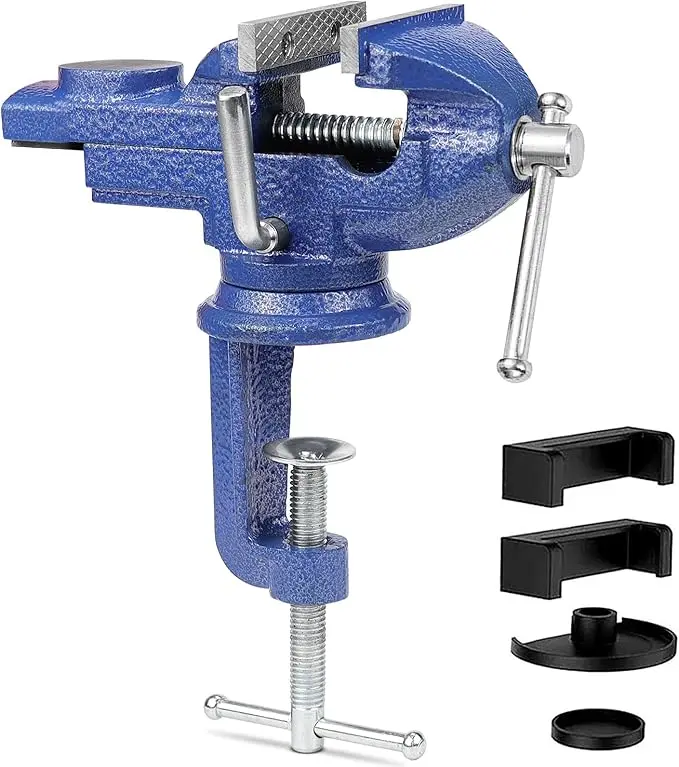 Tornillo de mesa de trabajo 70mm giratorio con 360 grados para sujeción de precisión