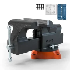 VEVOR Tornillo de Banco de Trabajo con Yunque y Base Giratoria de 360°